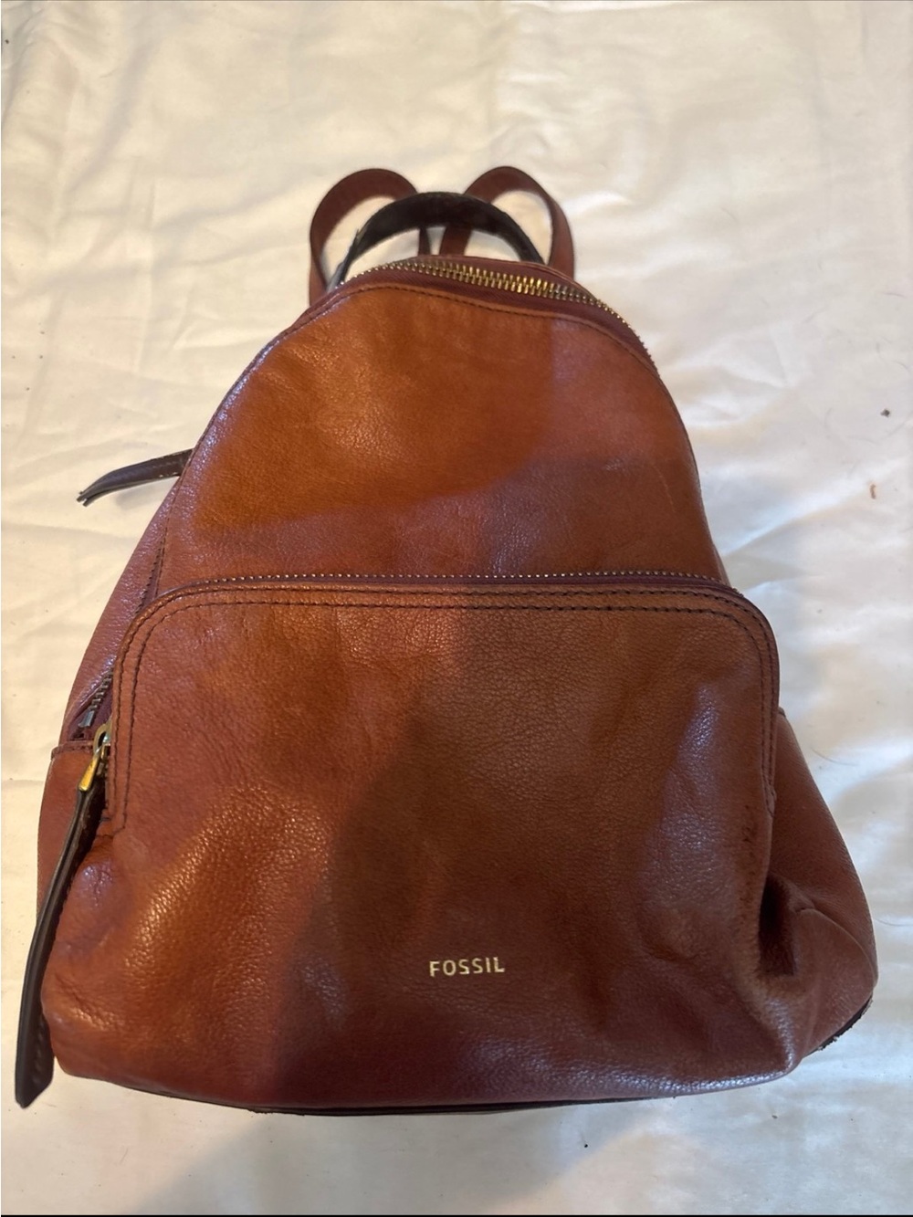 Fossil Men’sLeather Backpack - Brown